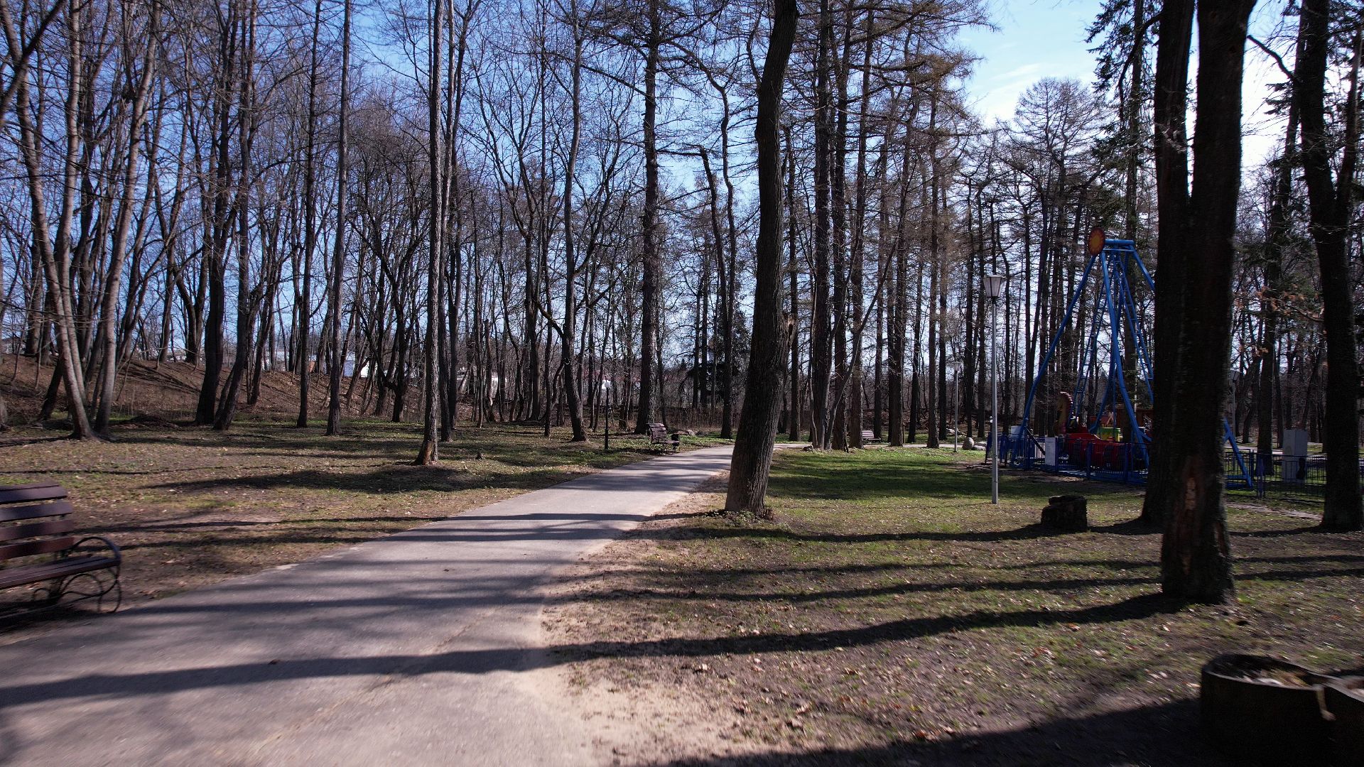 руза, парк, городок,видео с коптера,