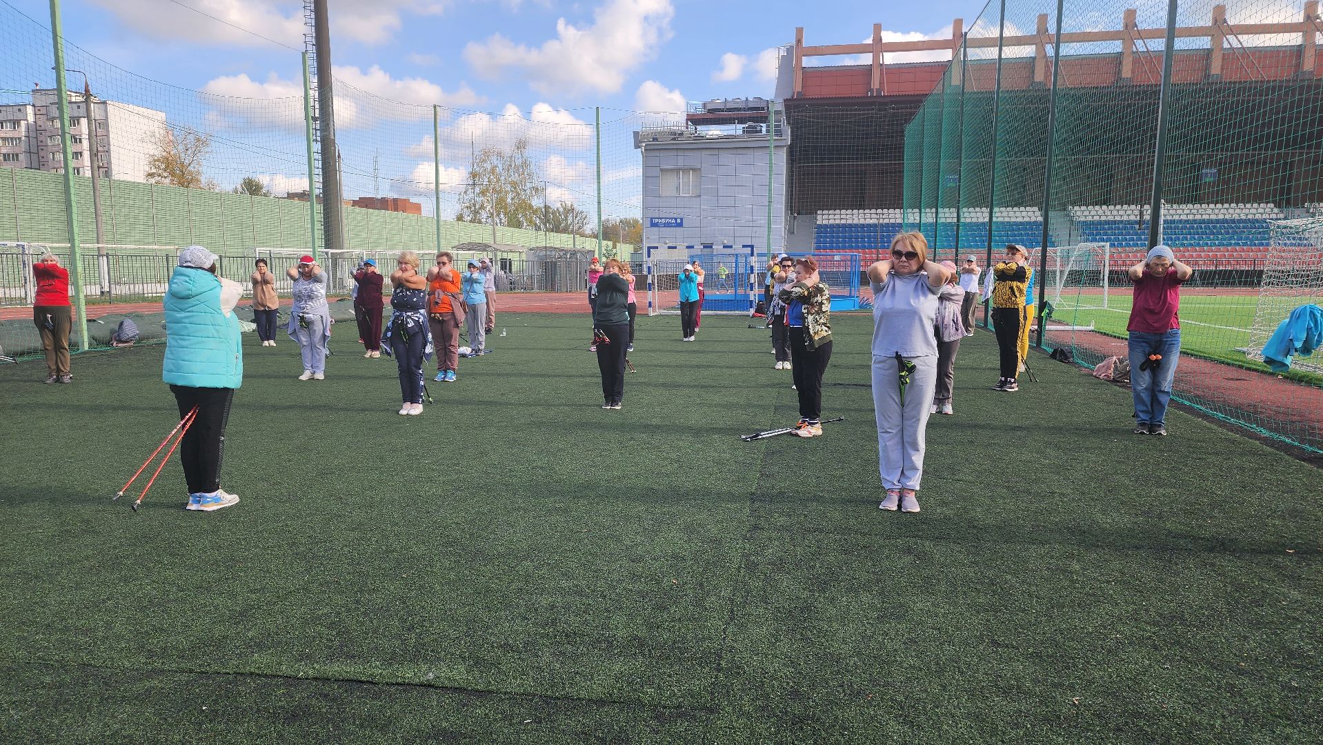 долгопрудный, ФСК Салют, скандинавская ходьба, скандинавы, забег имени Пацаева,