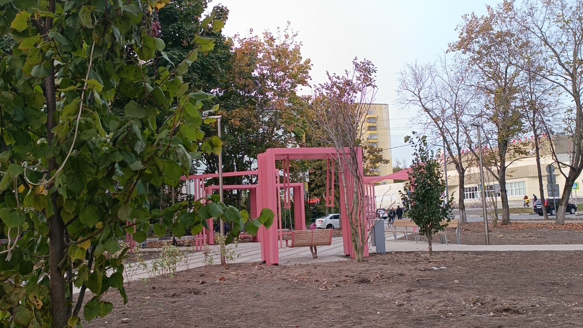 лобня, сквер, благоуйстройство,