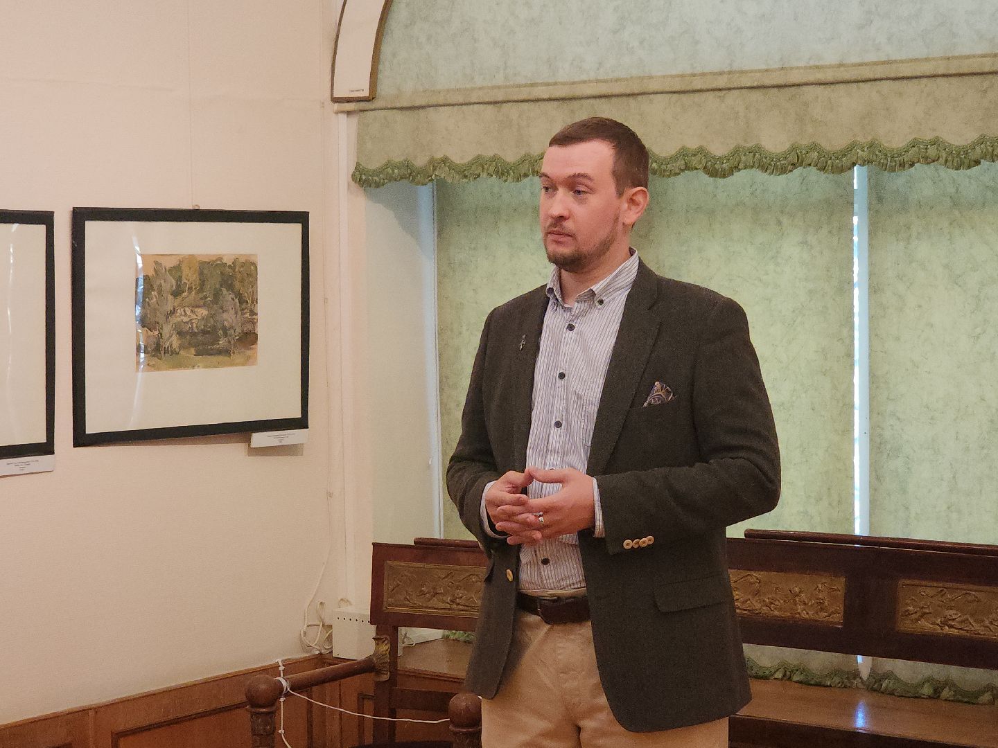 Кашира, краеведческий музей, выставка, Анатолий Борисов, художник, иллюстратор,