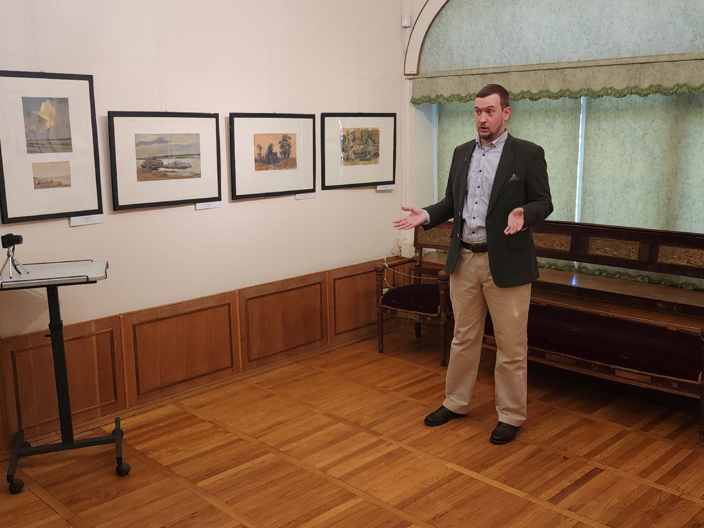 Кашира, краеведческий музей, выставка, Анатолий Борисов, художник, иллюстратор,