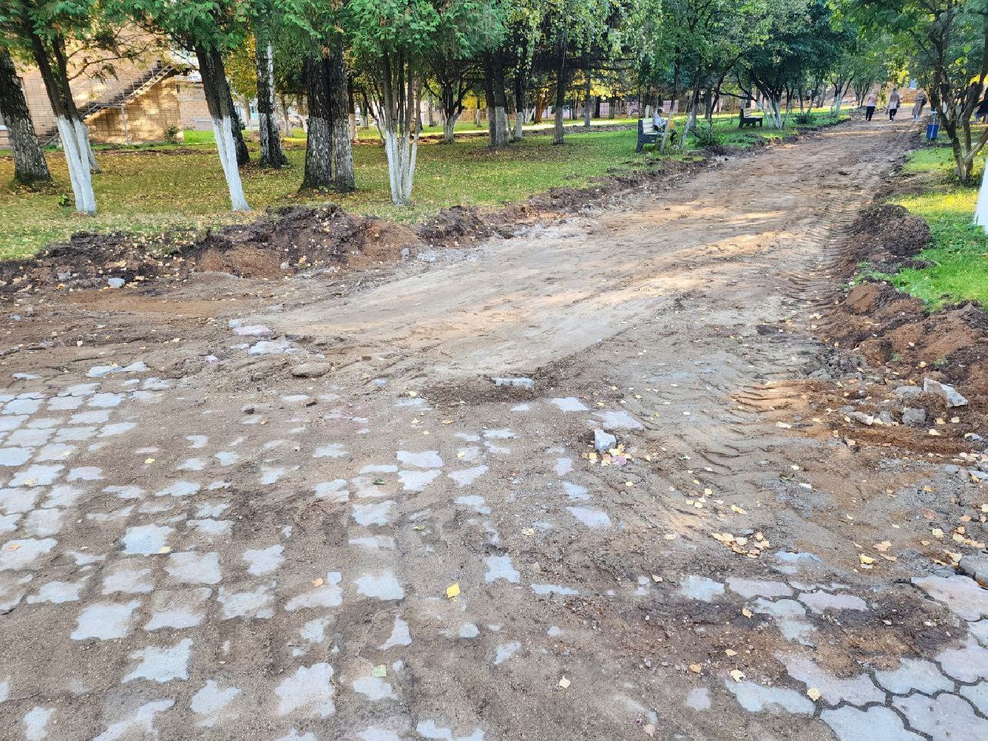 Солнечногорск, Благоустройство, Работы, Дорожка, Больница,