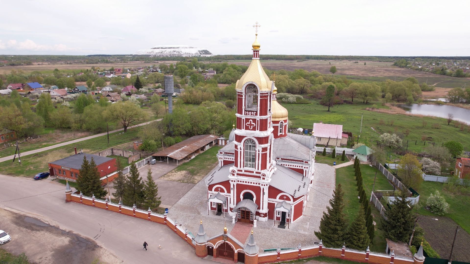 воскресенск, церковь, храм,видео с коптера,