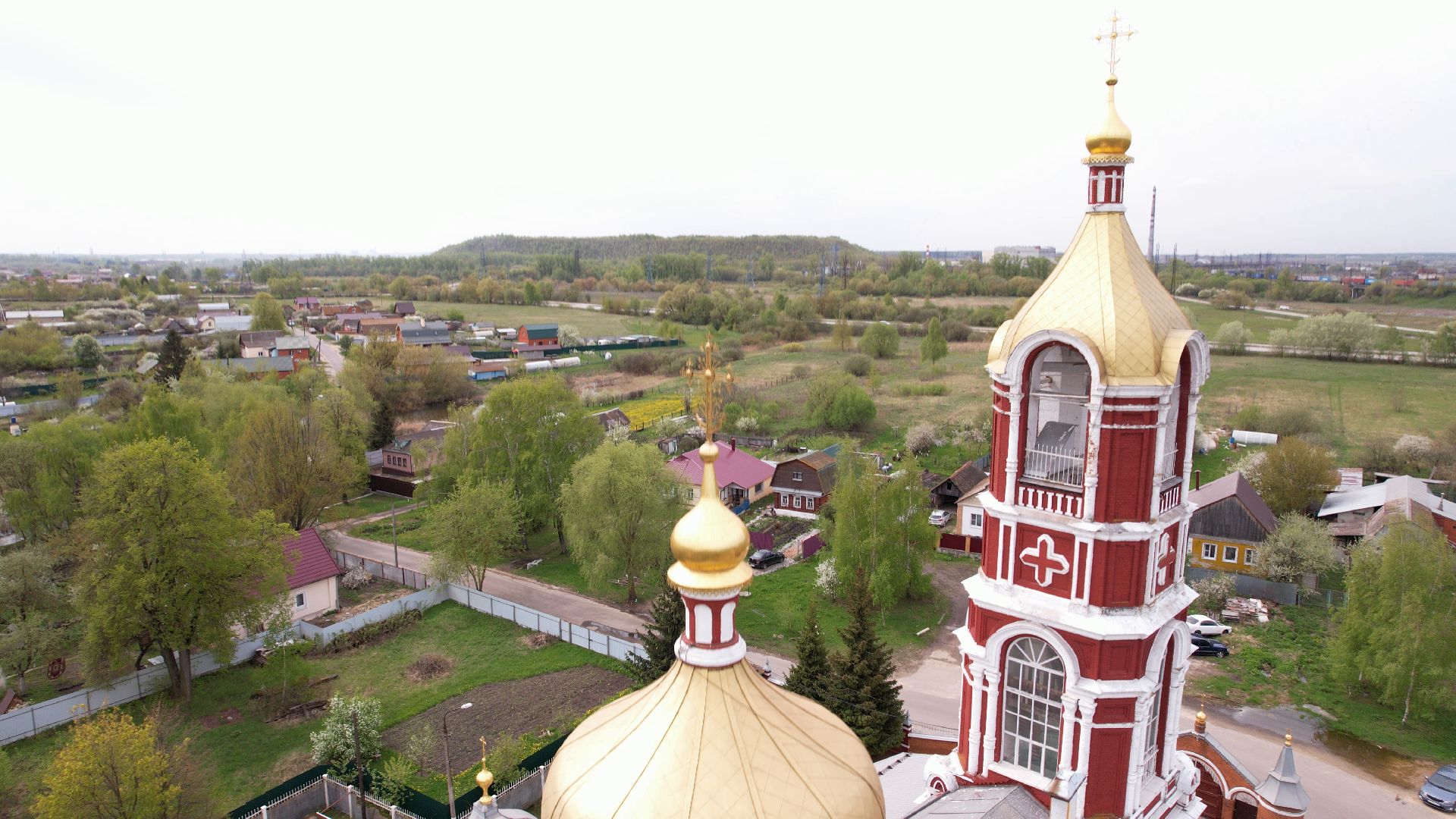 воскресенск, церковь, храм,видео с коптера,