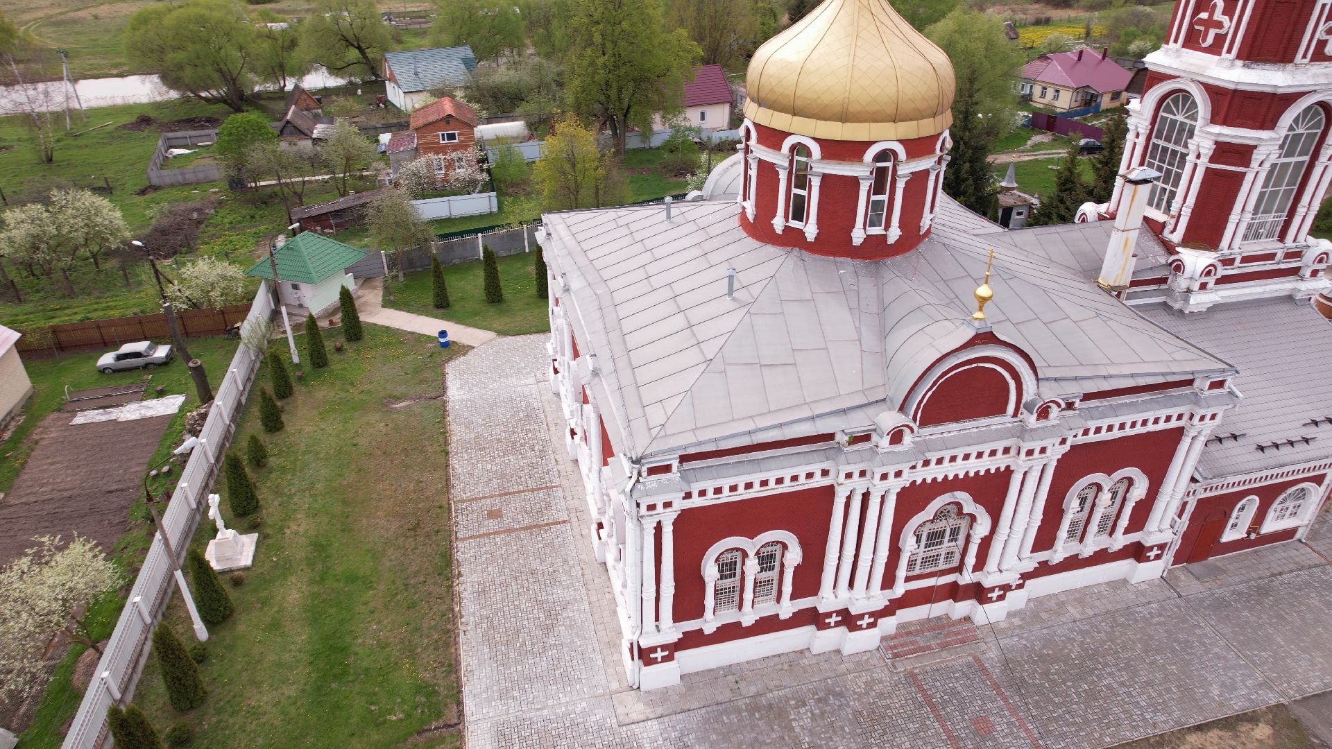 воскресенск, церковь, храм,видео с коптера,