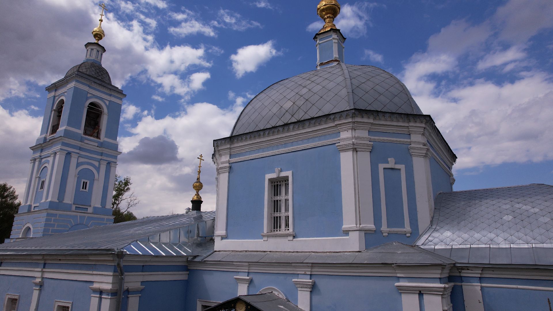 церковь, храм, мичурин,видео с коптера,