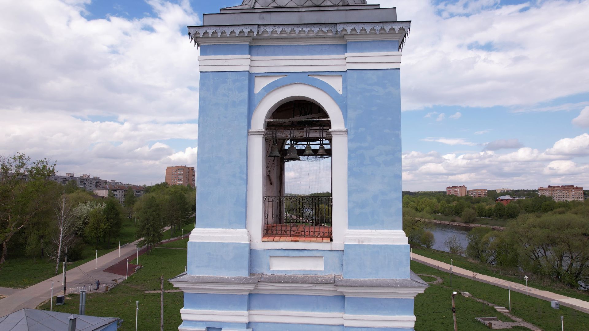 церковь, храм, мичурин,видео с коптера,