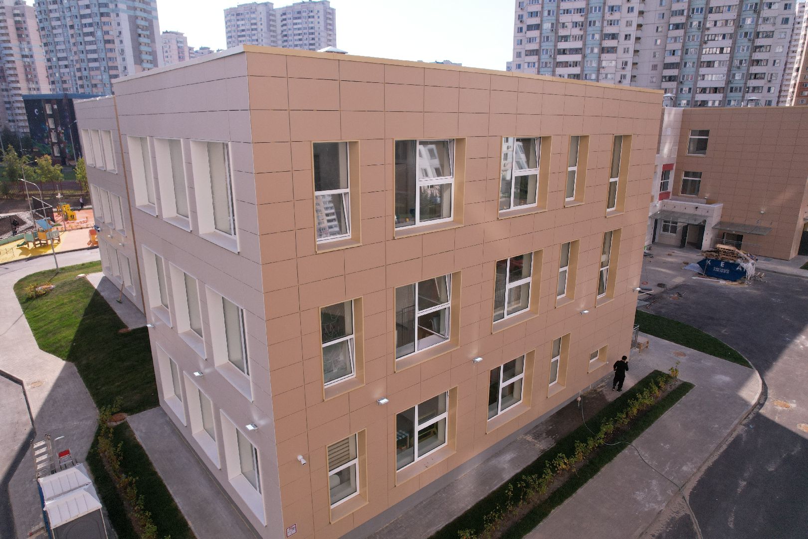 сад, дети, одинцово,видео с коптера,