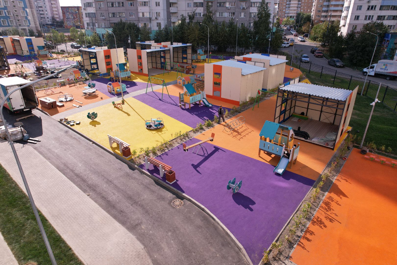 сад, дети, одинцово,видео с коптера,