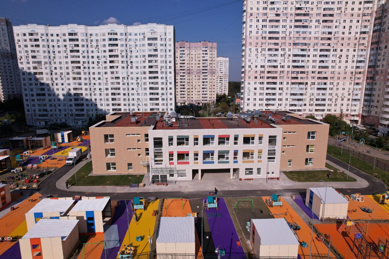 сад, дети, одинцово,видео с коптера,