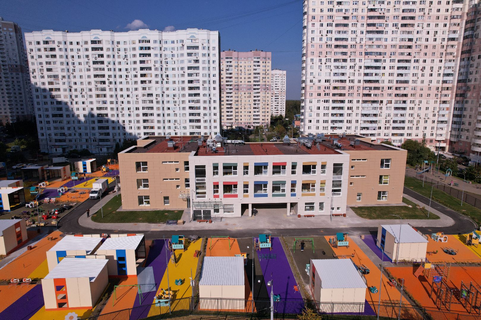 сад, дети, одинцово,видео с коптера,