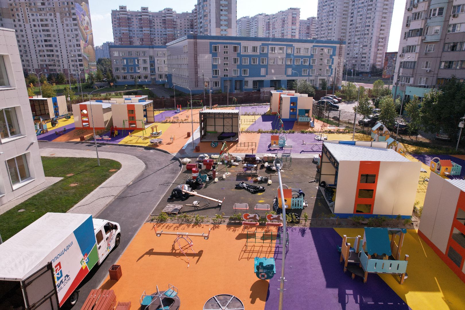 сад, дети, одинцово,видео с коптера,