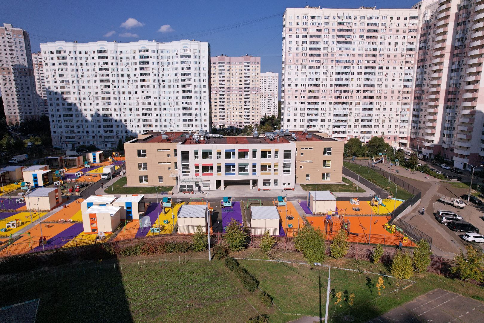 сад, дети, одинцово,видео с коптера,