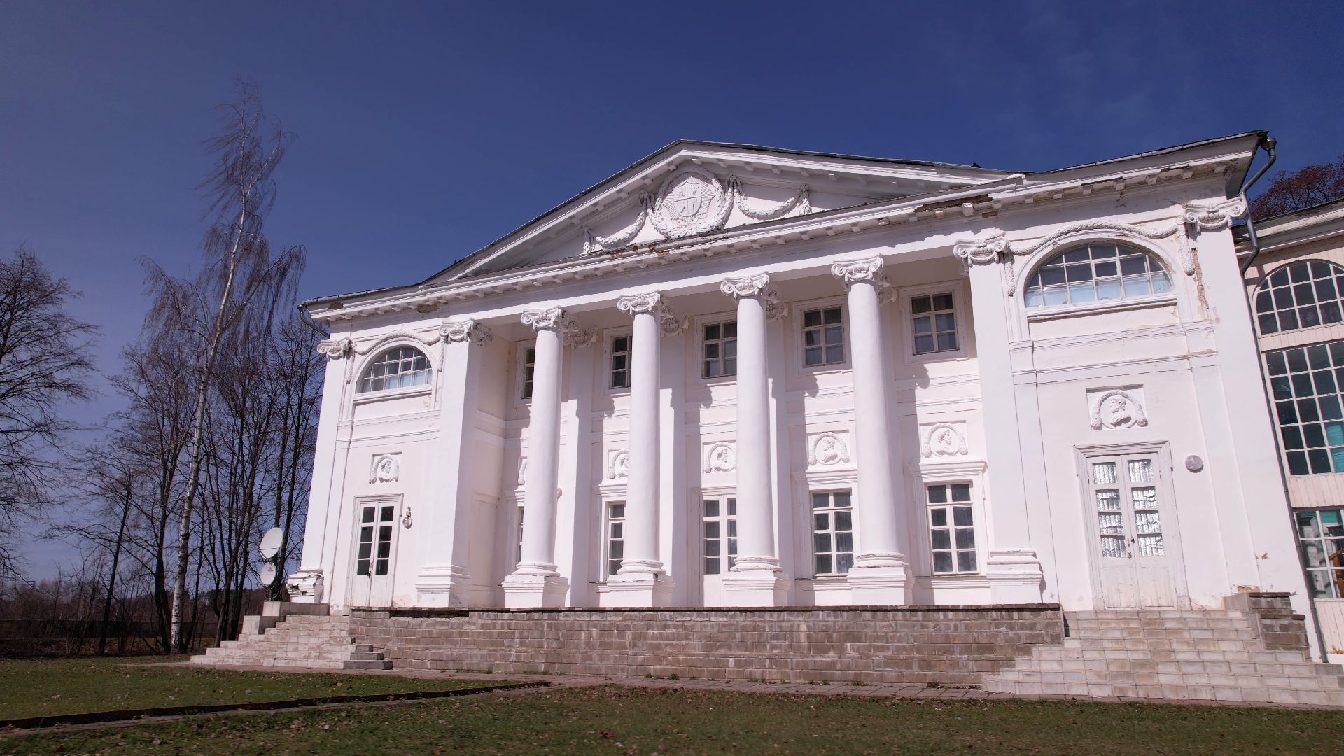 усадьба, руза, архитектура,видео с коптера,