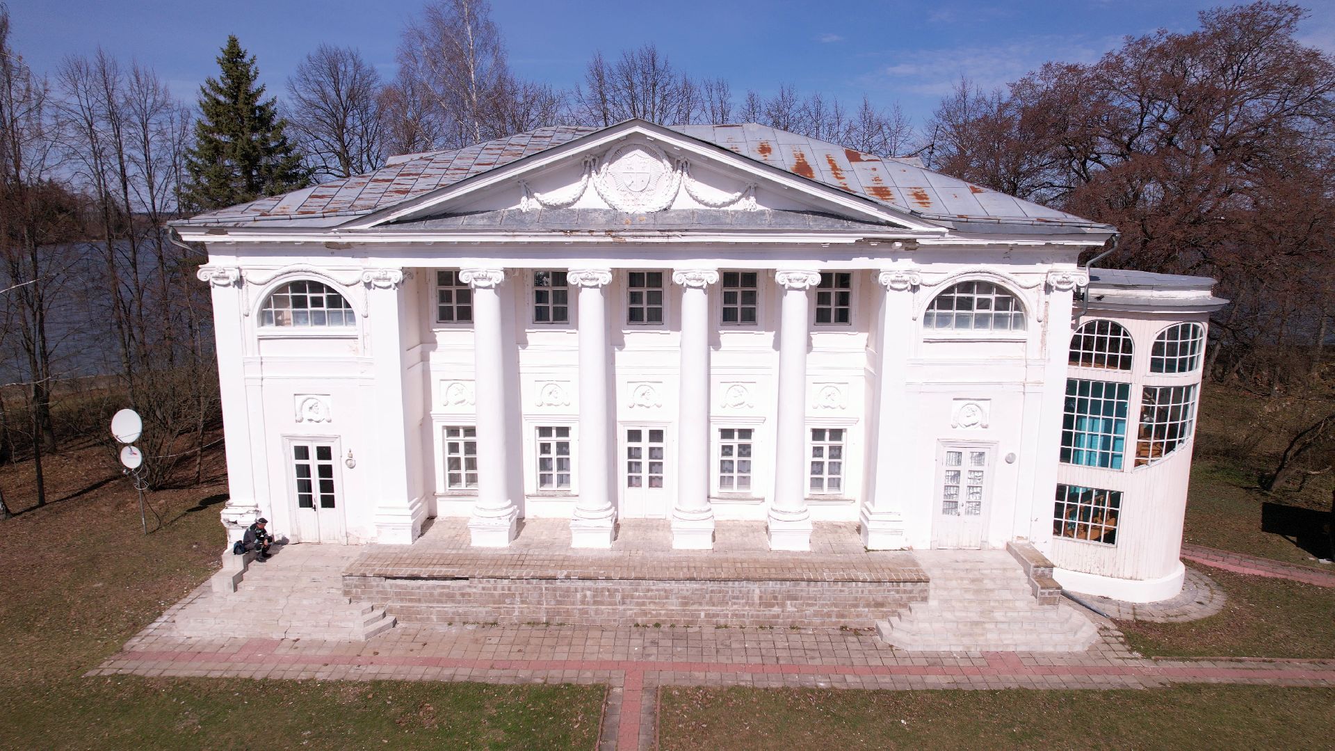 усадьба, руза, архитектура,видео с коптера,