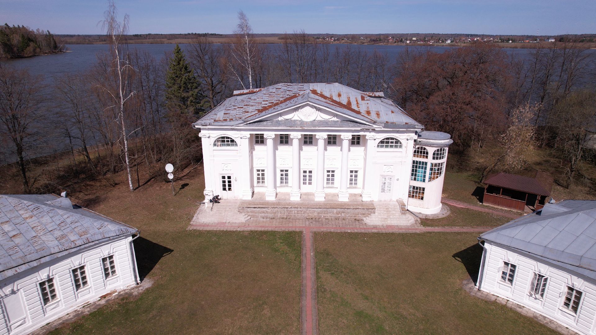 усадьба, руза, архитектура,видео с коптера,