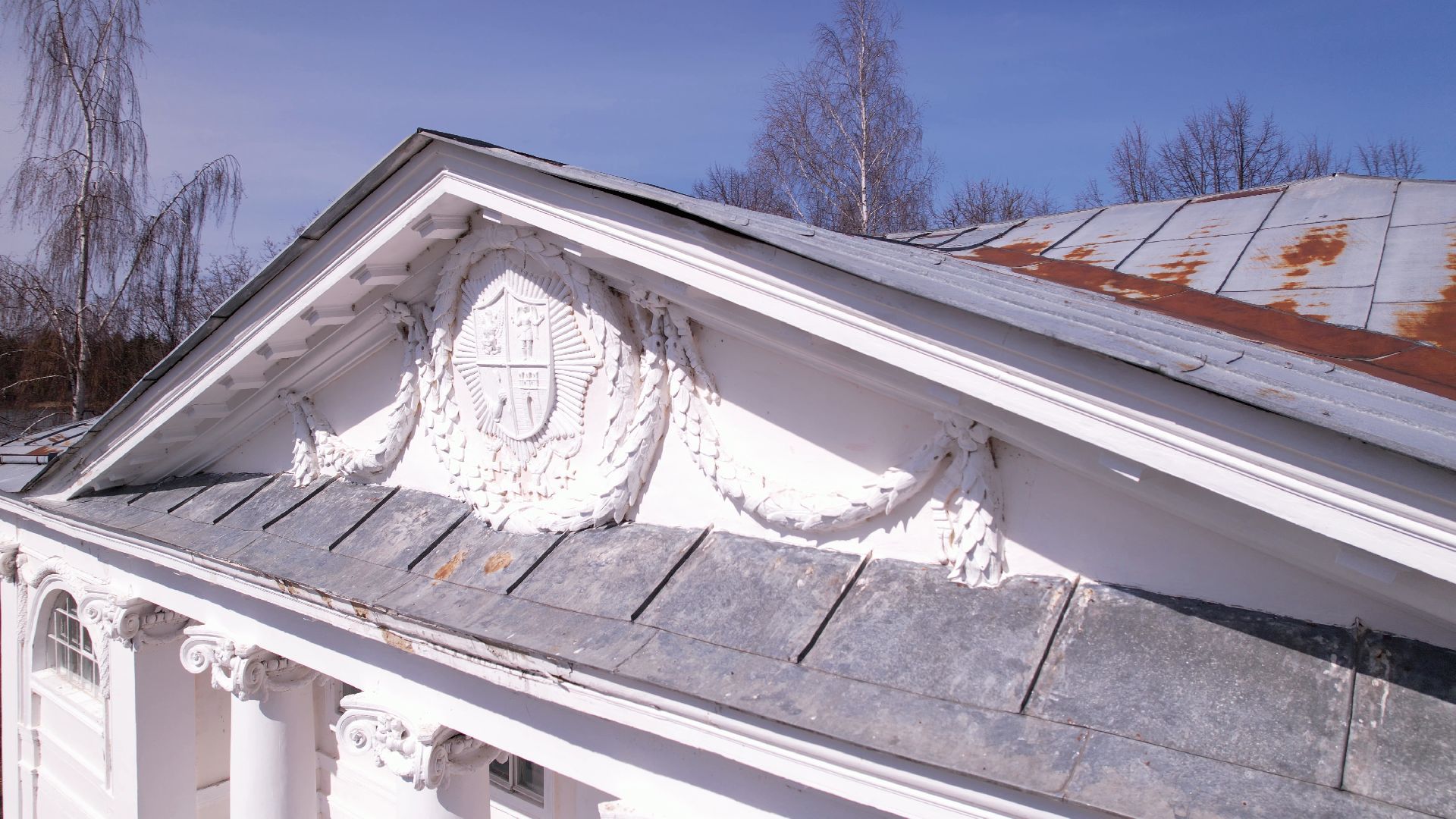 усадьба, руза, архитектура,видео с коптера,