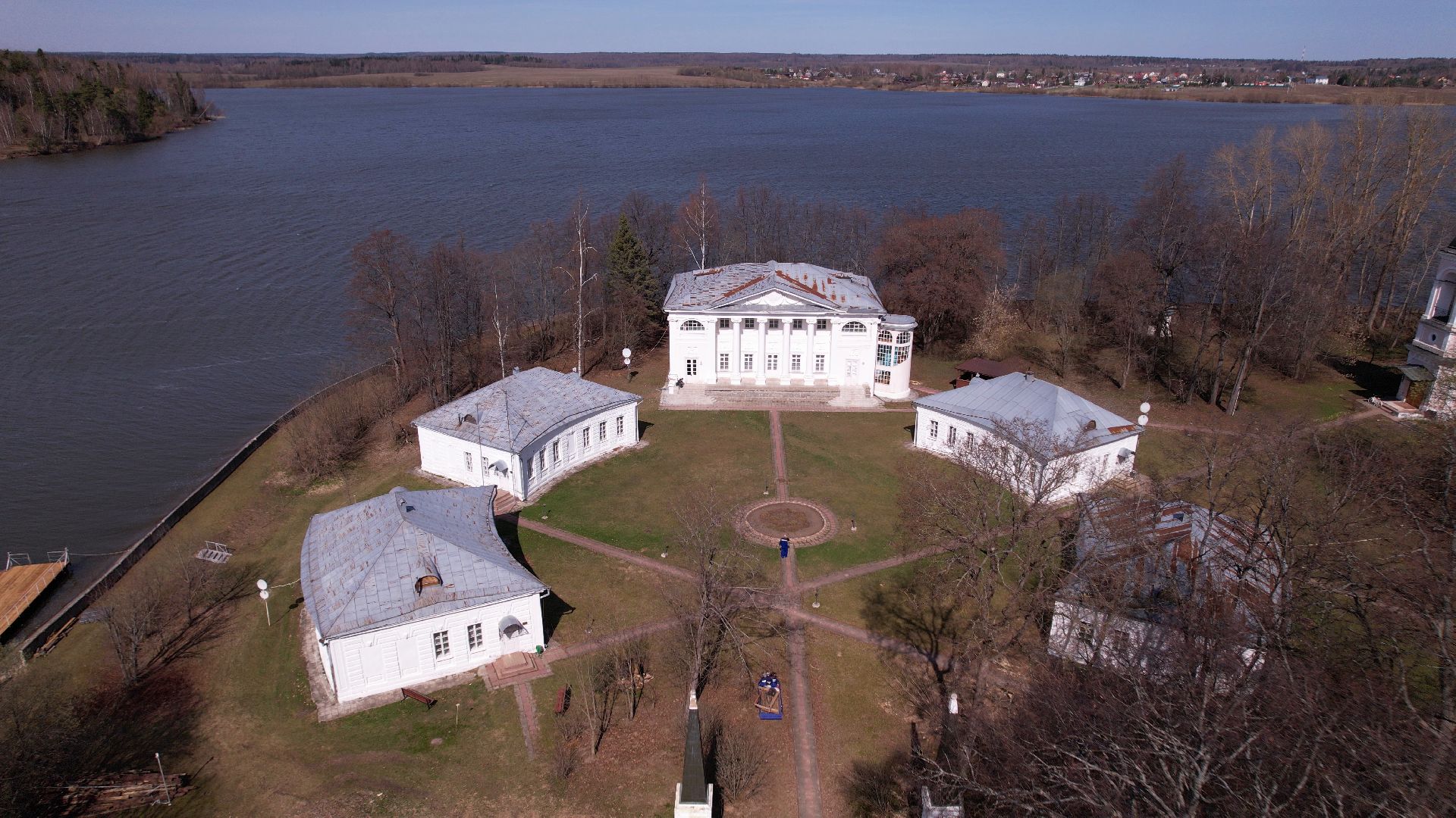 усадьба, руза, архитектура,видео с коптера,