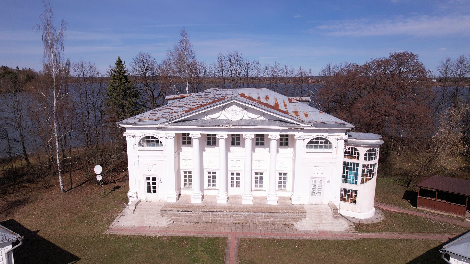 усадьба, руза, архитектура,видео с коптера,