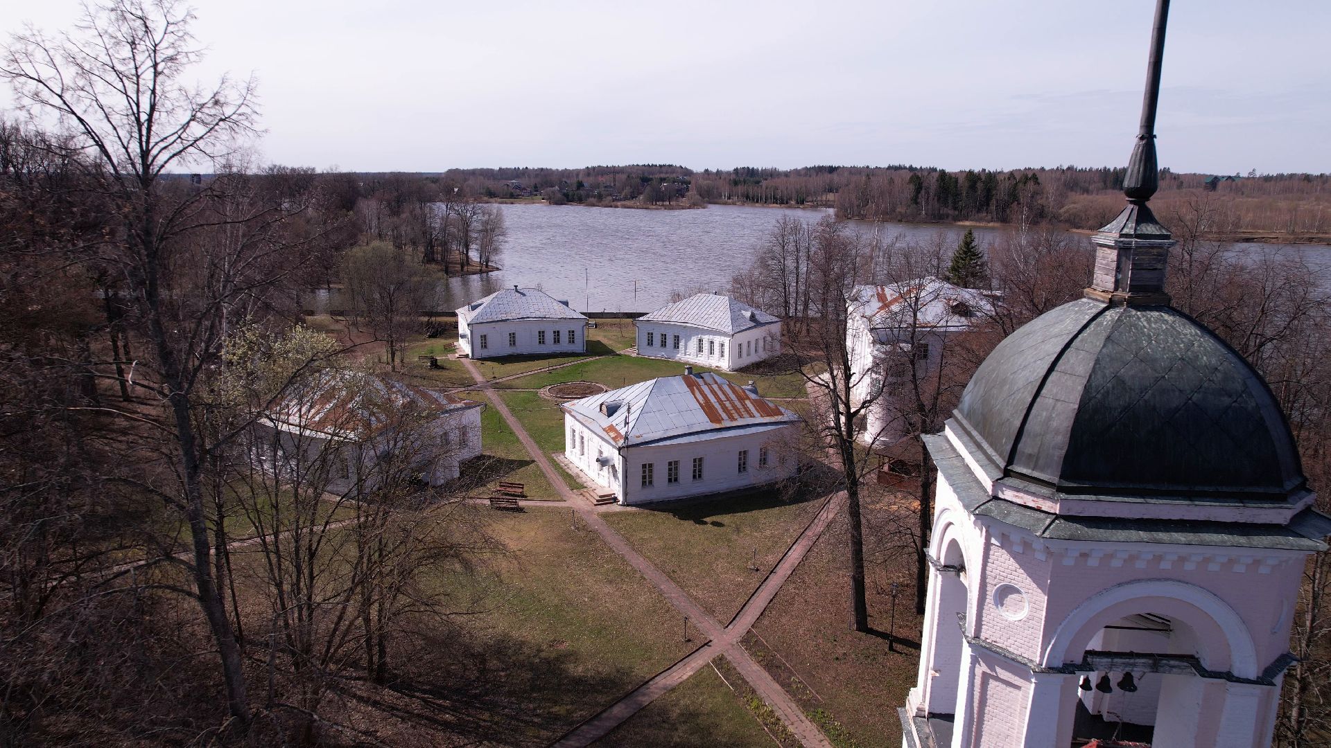 усадьба, руза, архитектура,видео с коптера,