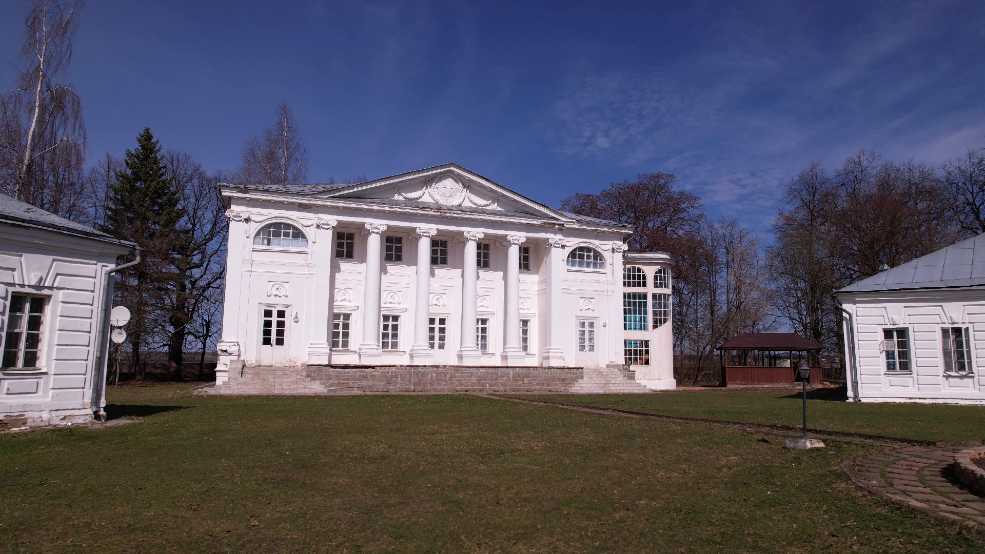 усадьба, руза, архитектура,видео с коптера,