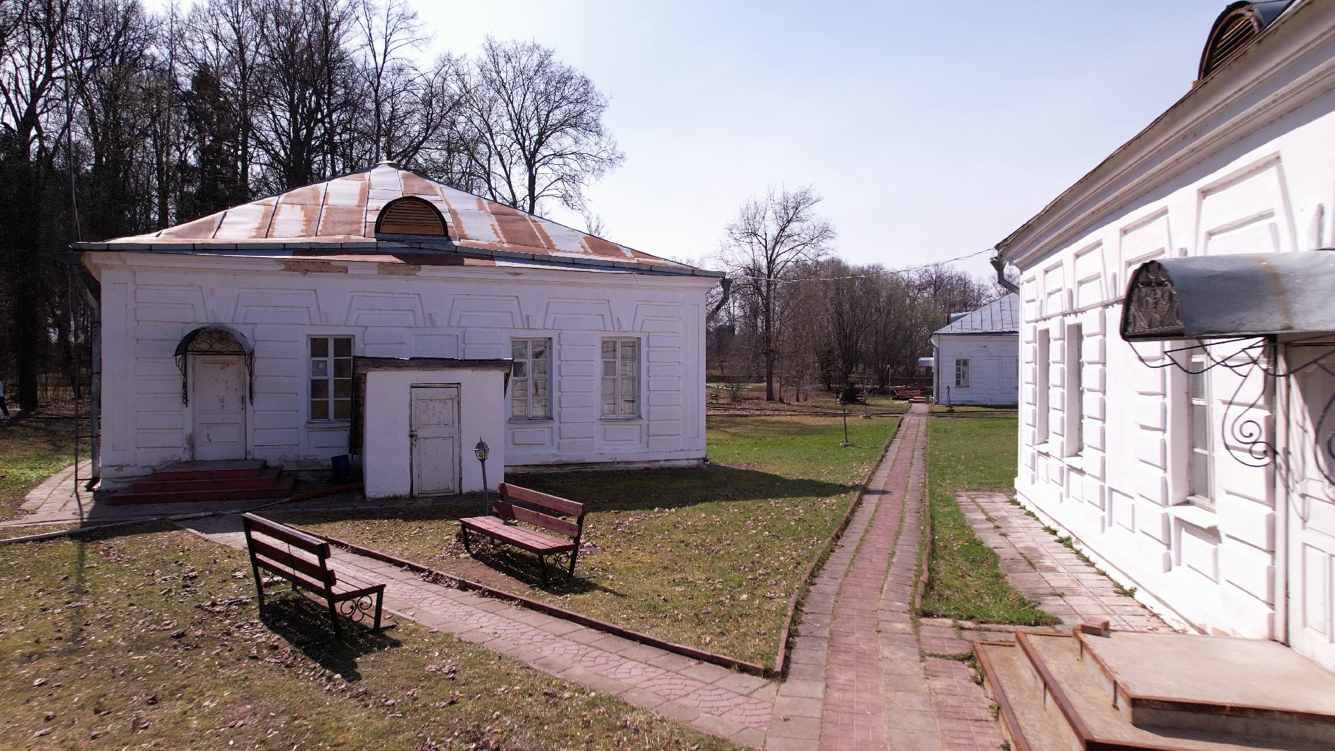 усадьба, руза, архитектура,видео с коптера,