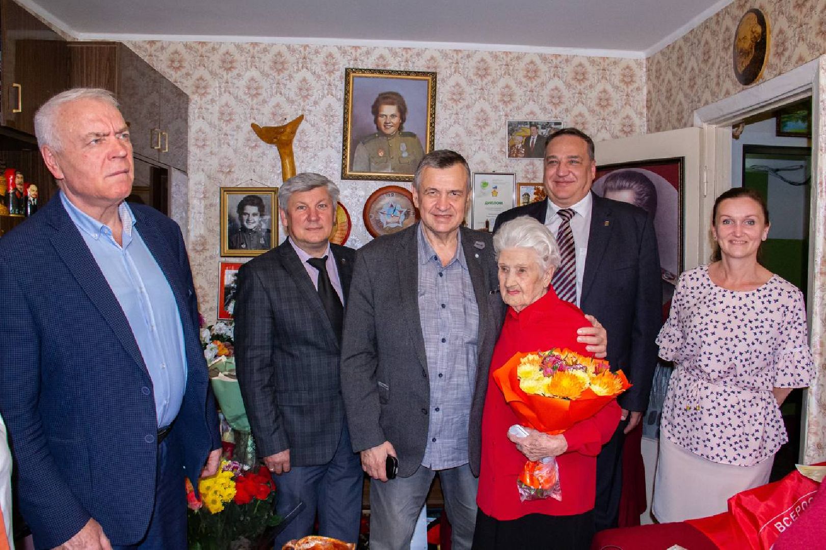 подольск, ветеран вов, поздравление, 99 лет, Рохлина,