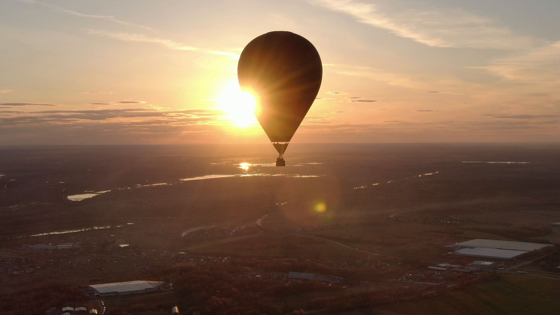воздушный шар, дмитров, аэроклуб,видео с коптера,