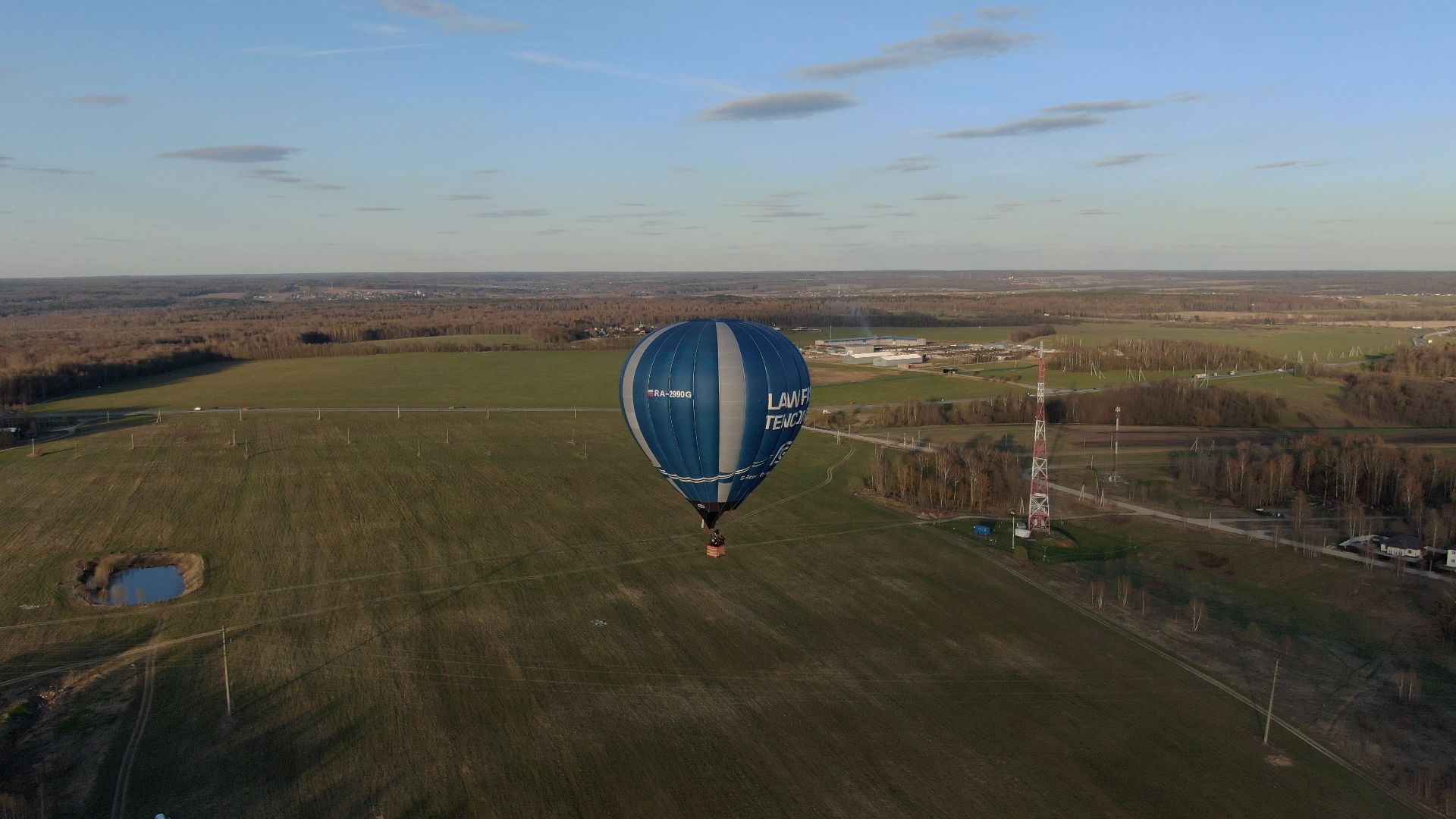 воздушный шар, дмитров, аэроклуб,видео с коптера,