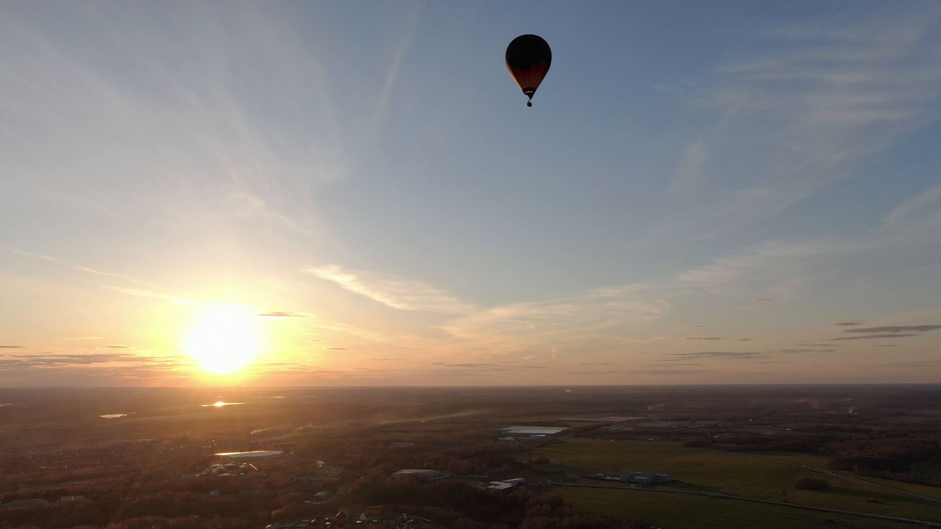 воздушный шар, дмитров, аэроклуб,видео с коптера,