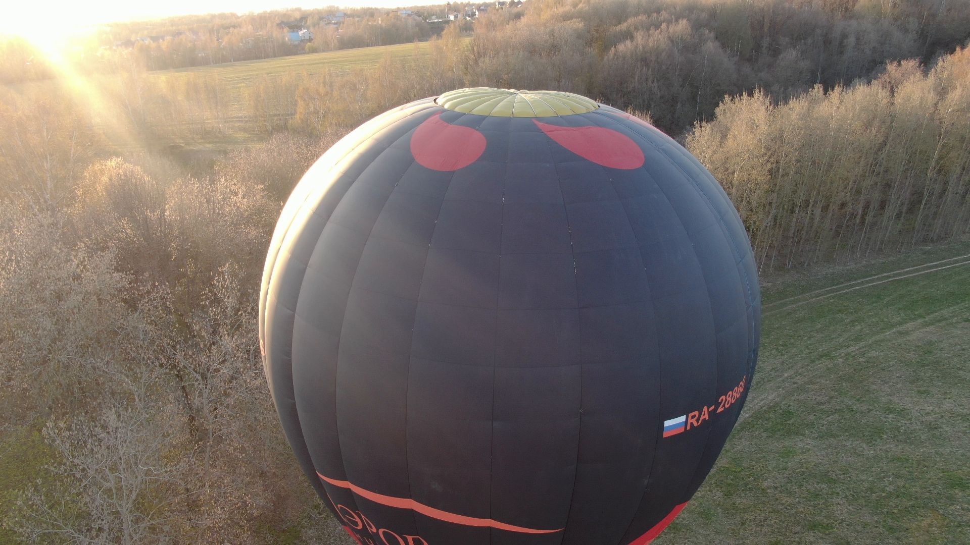 воздушный шар, дмитров, аэроклуб,видео с коптера,