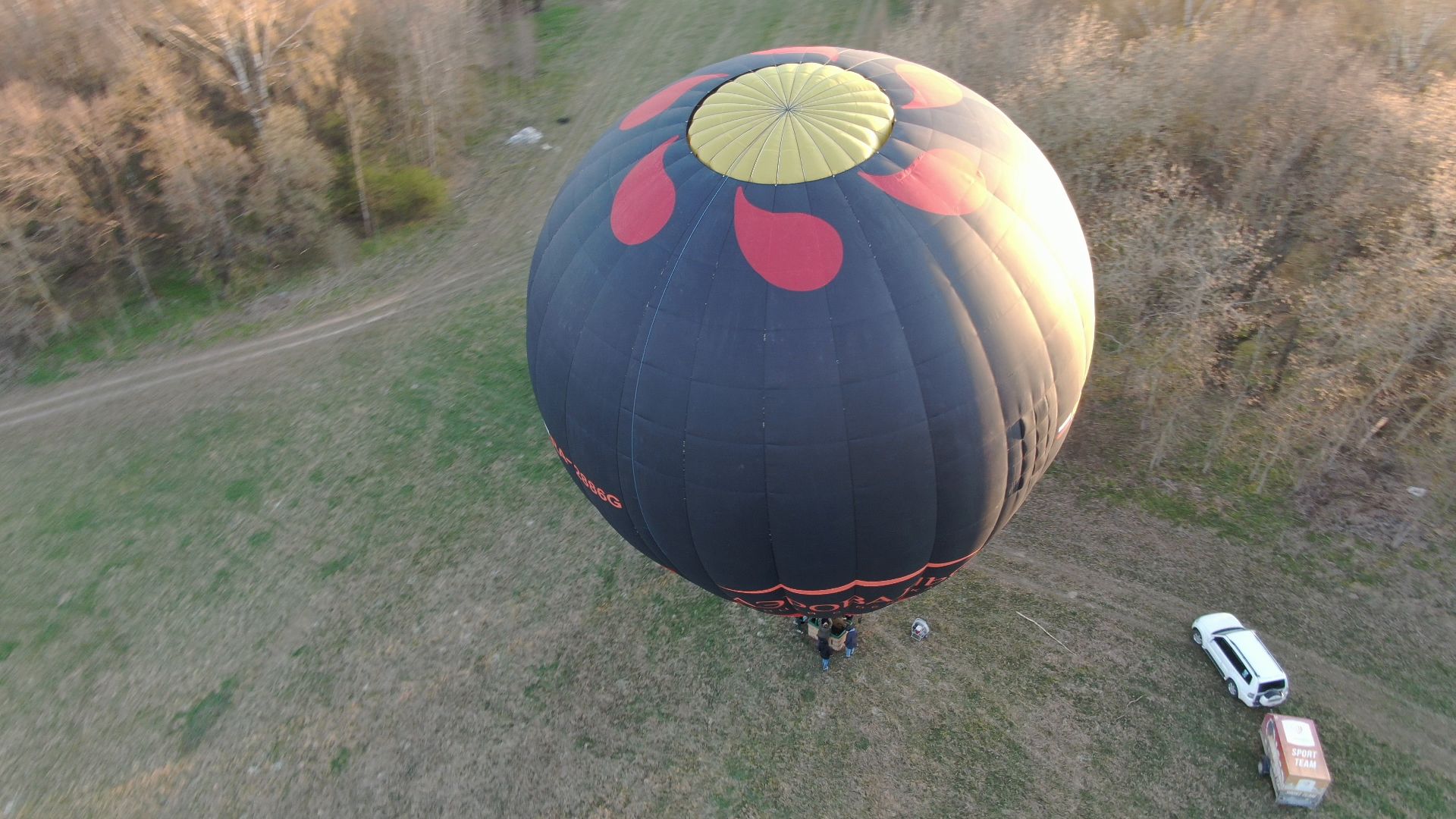 воздушный шар, дмитров, аэроклуб,видео с коптера,