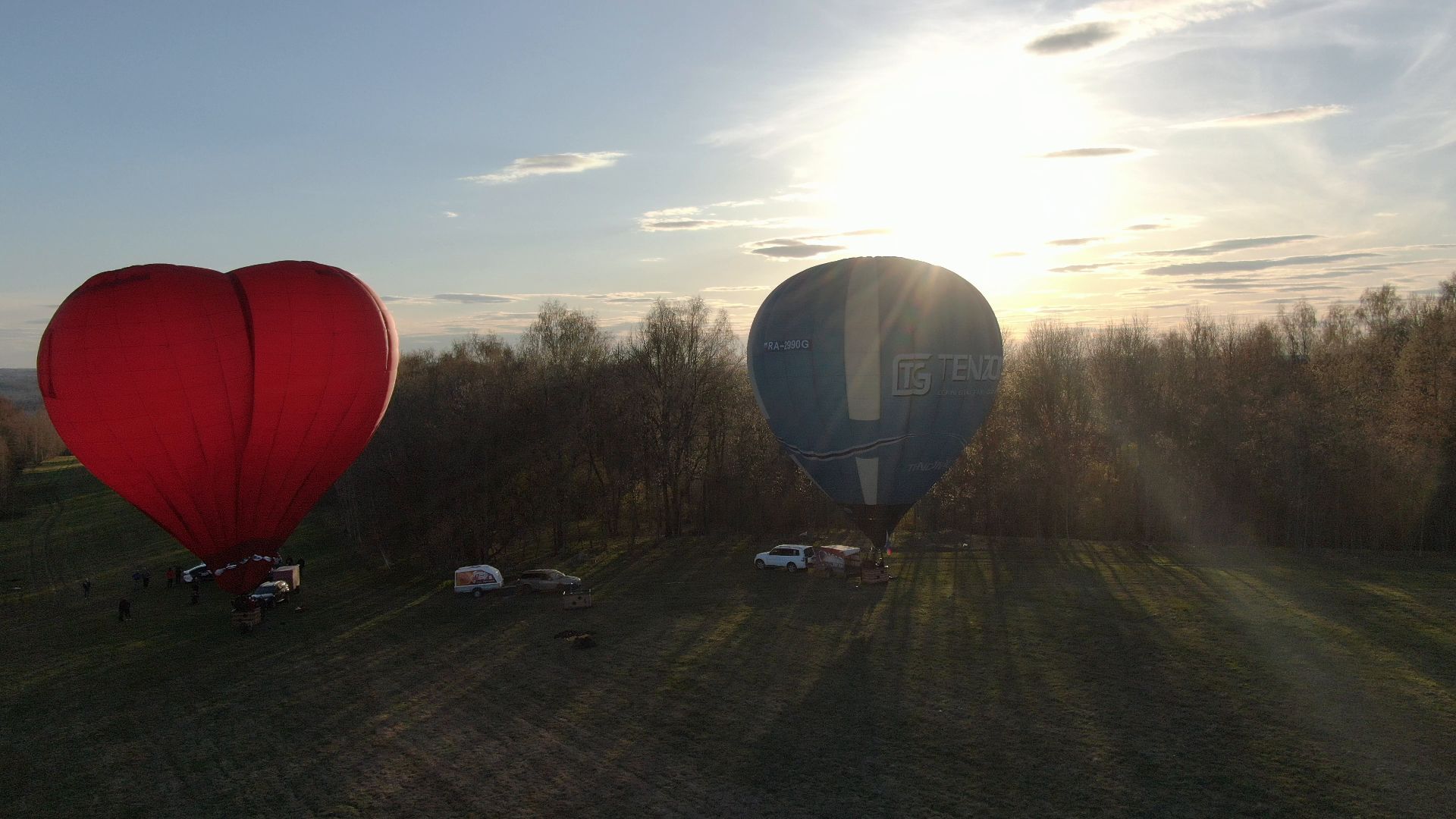 воздушный шар, дмитров, аэроклуб,видео с коптера,