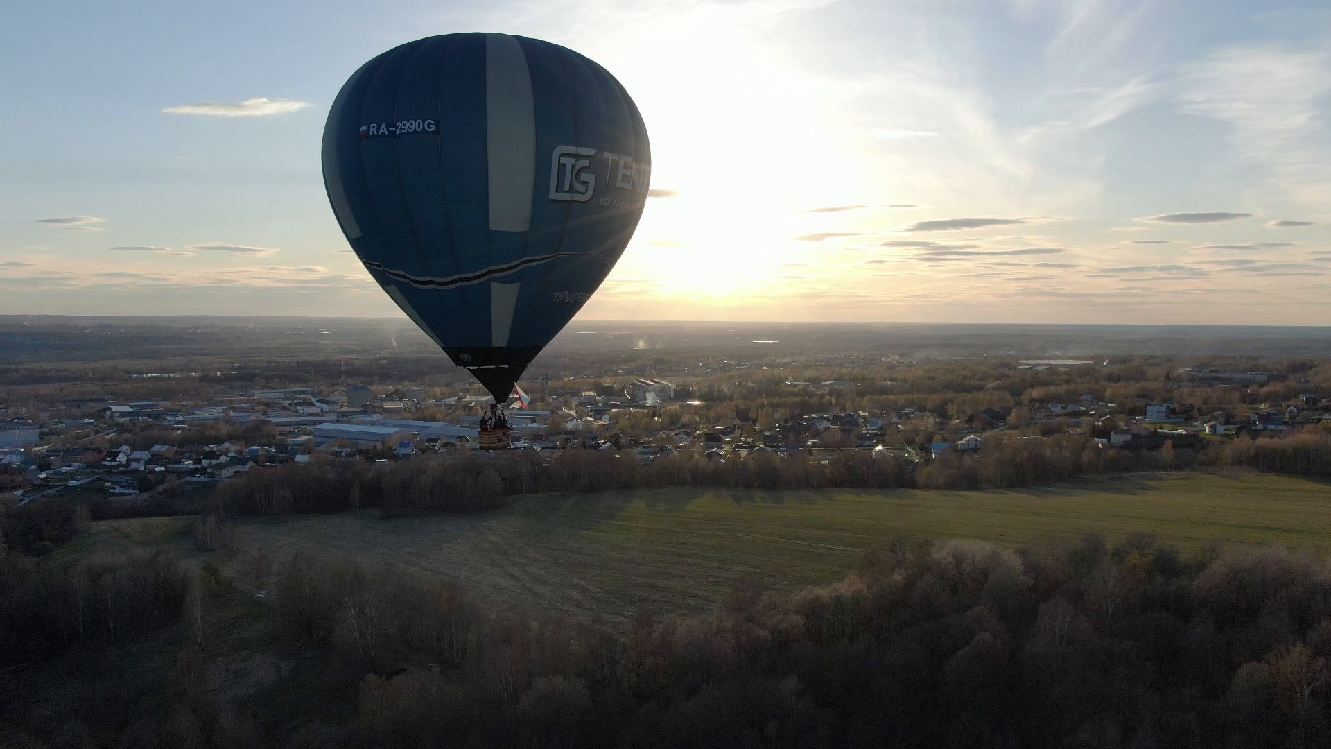 воздушный шар, дмитров, аэроклуб,видео с коптера,