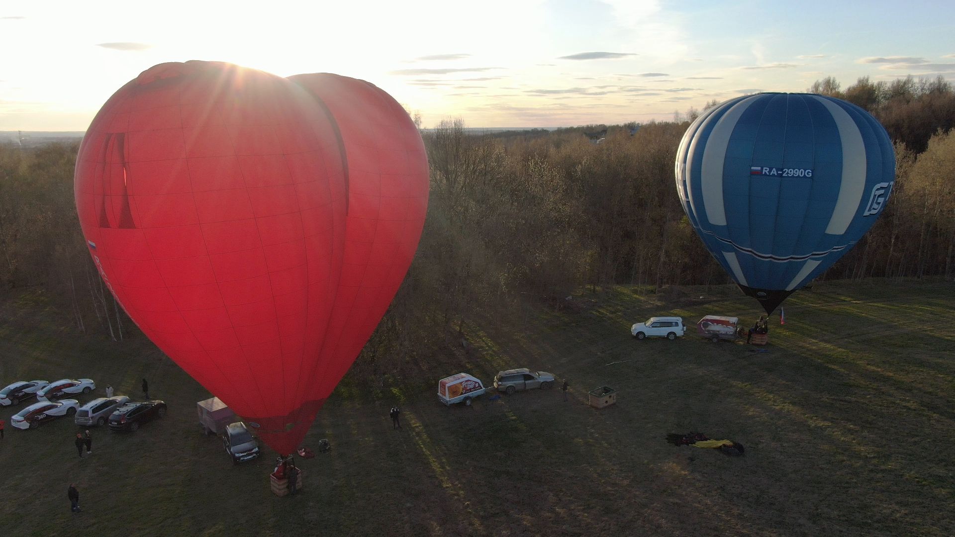 воздушный шар, дмитров, аэроклуб,видео с коптера,