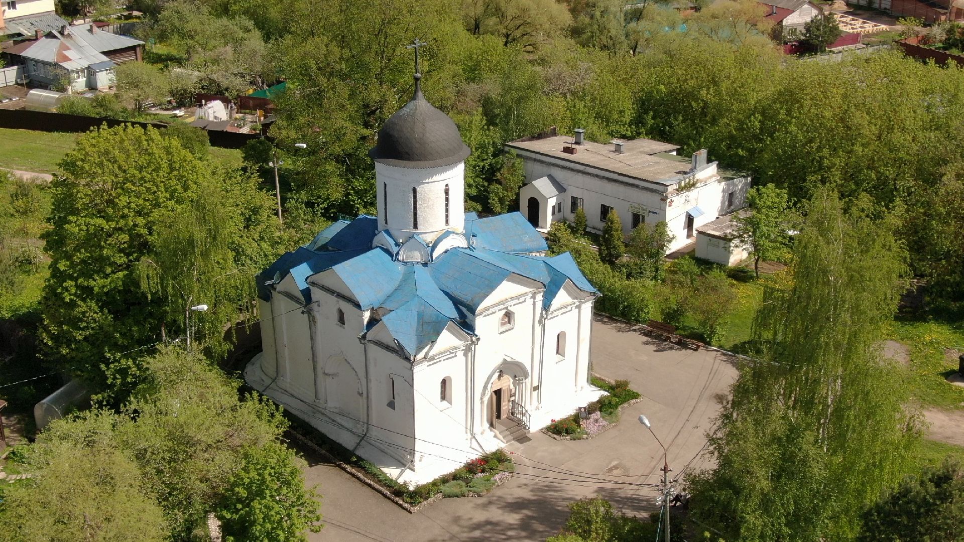 церковь, клин,видео с коптера,