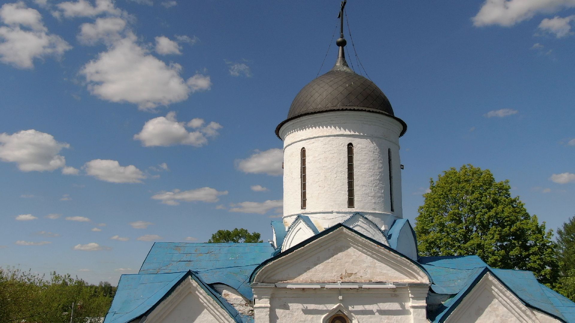 церковь, клин,видео с коптера,