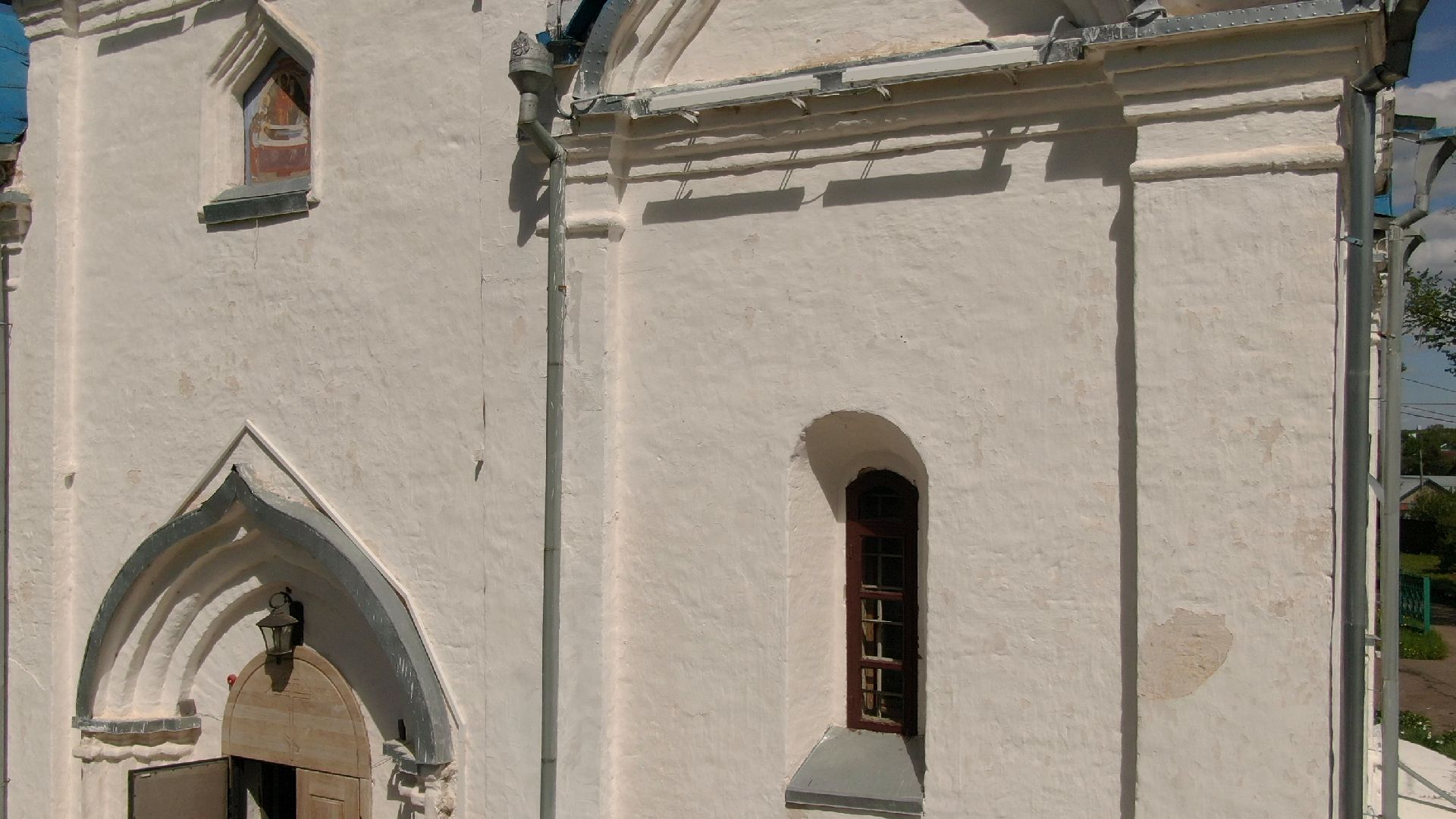 церковь, клин,видео с коптера,