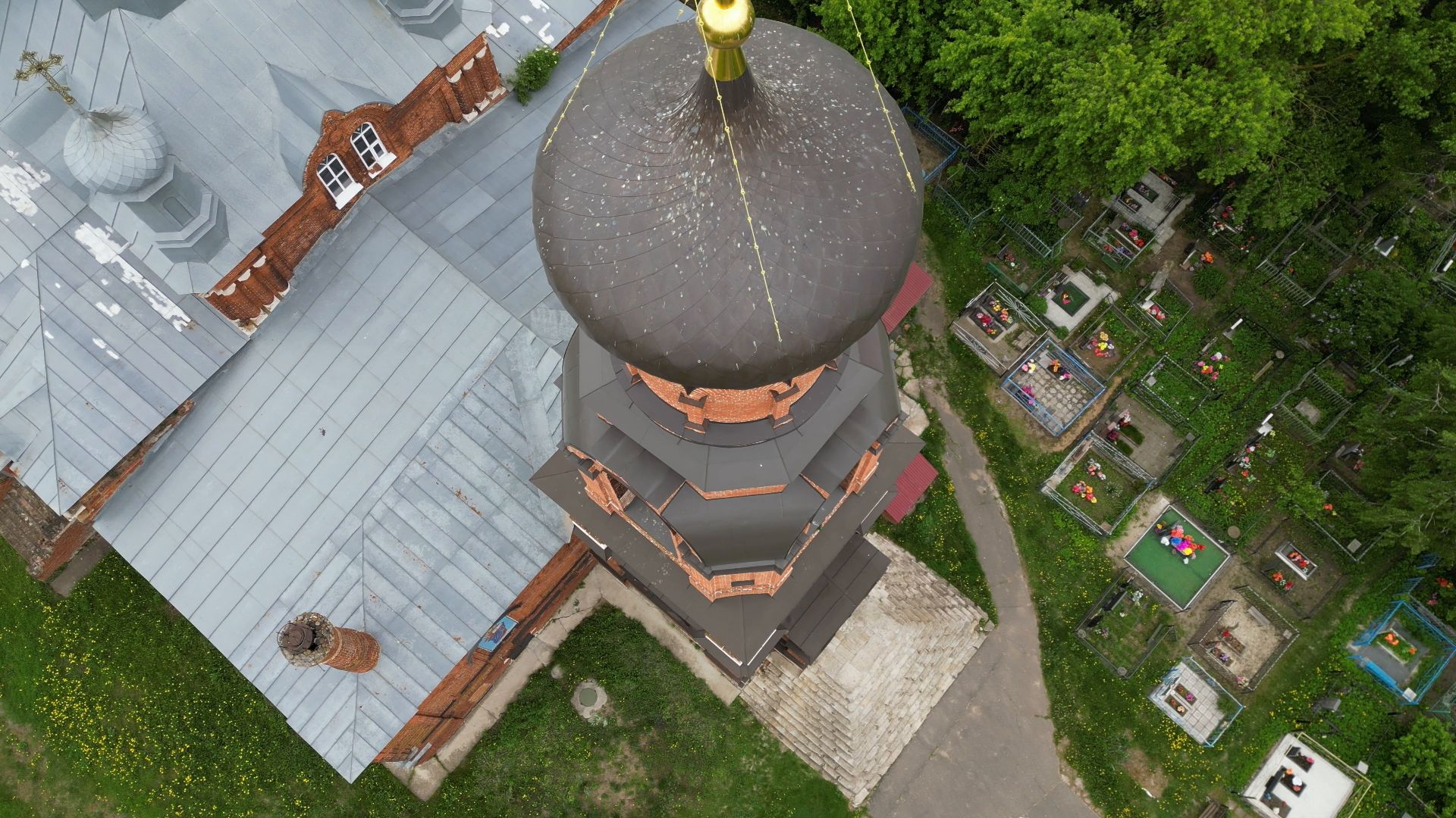 храм, паустовский, луховицы,видео с коптера,