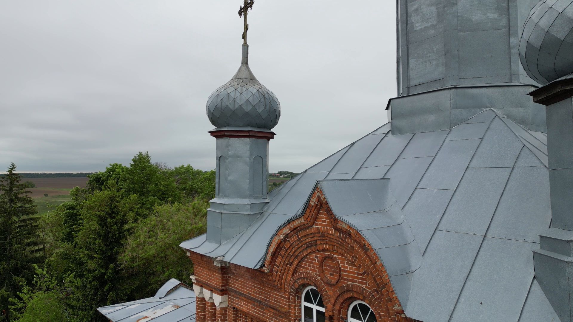 храм, паустовский, луховицы,видео с коптера,