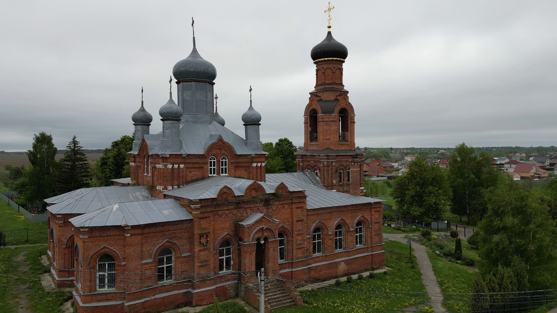 храм, паустовский, луховицы,видео с коптера,