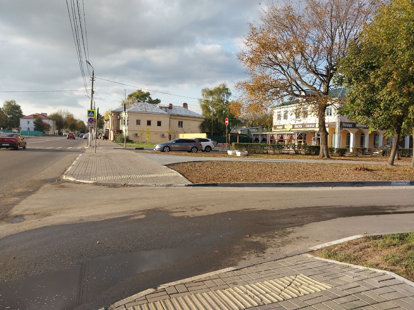 Коломна, сквер, благоустройство, тротуар, плитка,