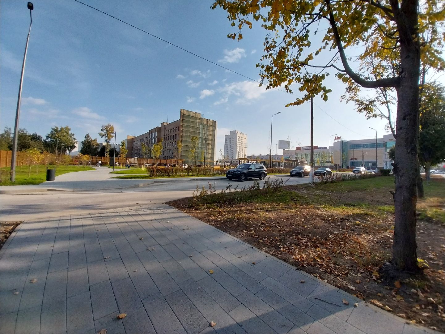 Коломна, сквер, благоустройство, тротуар, плитка,