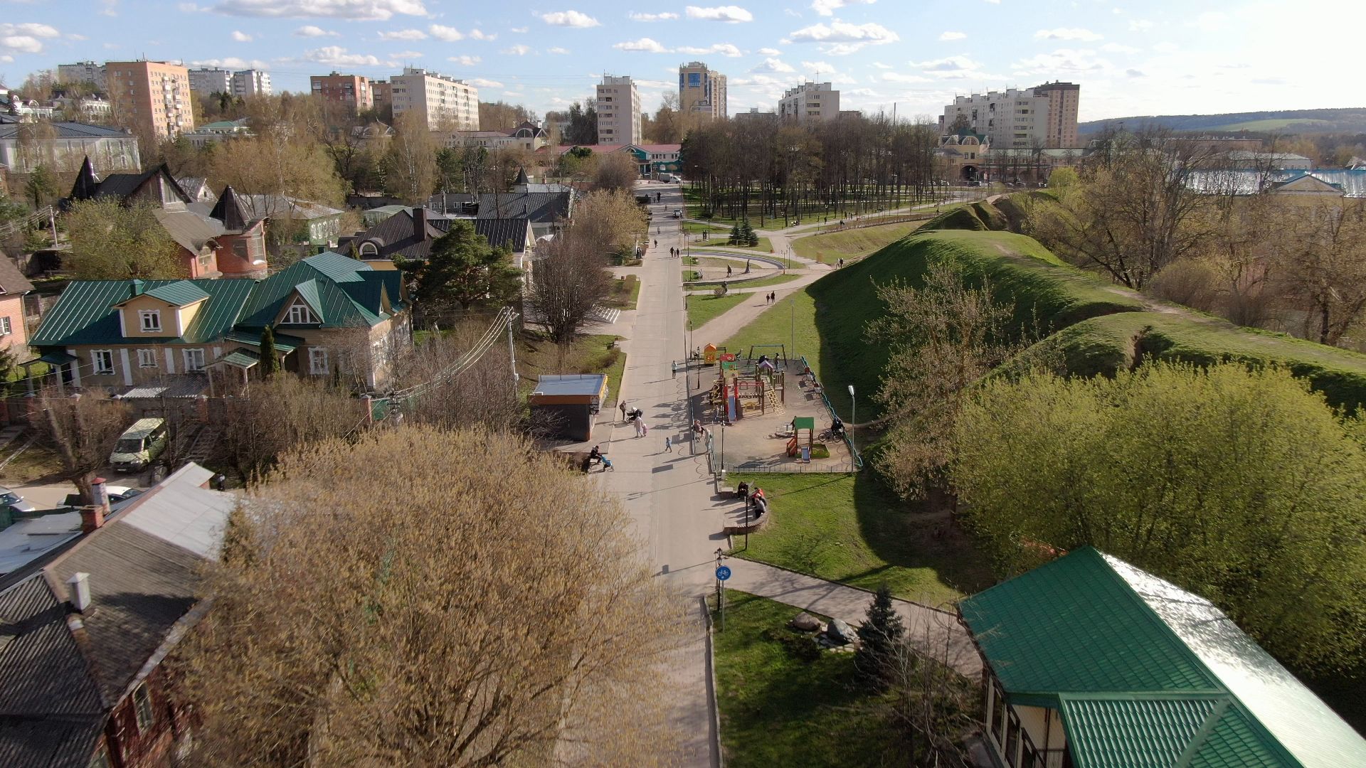 памятник, дмитров, кремль,видео с коптера,