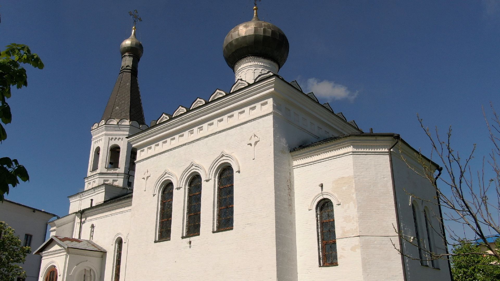 храм, клин, церковь,видео с коптера,