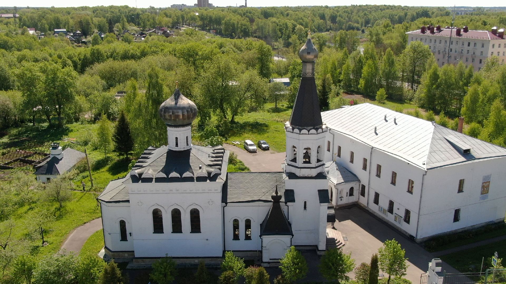храм, клин, церковь,видео с коптера,