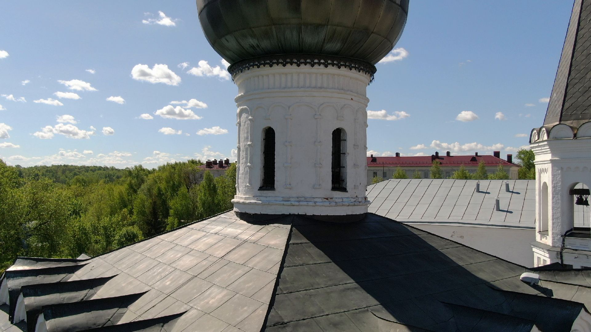 храм, клин, церковь,видео с коптера,