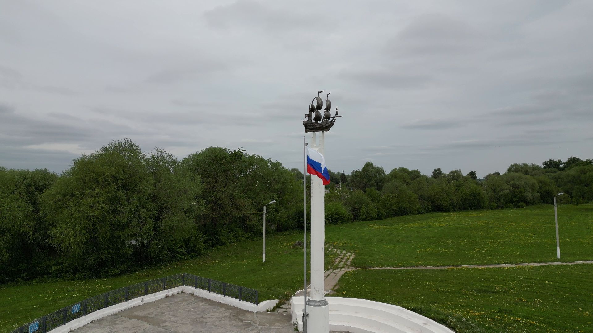 луховицы, корабль, орел,видео с коптера,