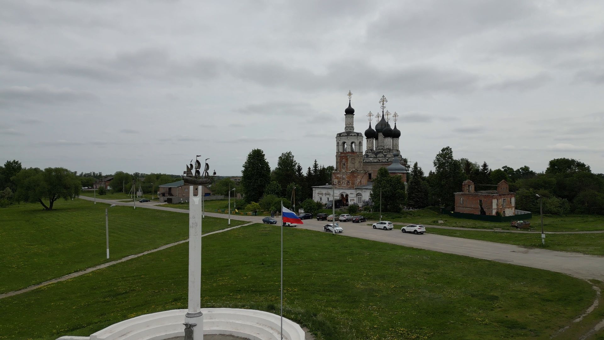 луховицы, корабль, орел,видео с коптера,