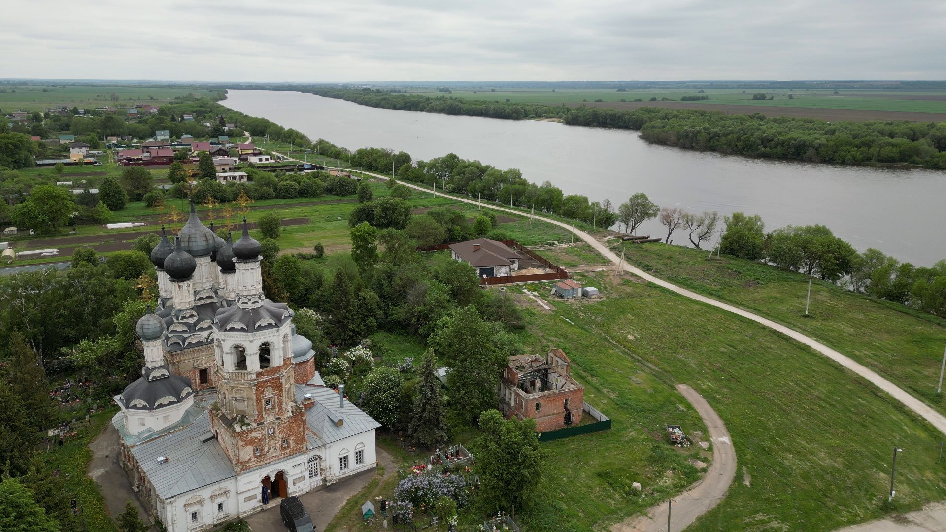 луховицы, корабль, орел,видео с коптера,